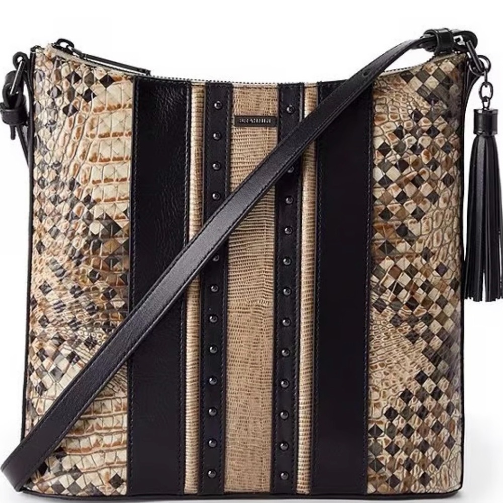 BRAHMIN | Katie Taupe Fields Crossbody Bag